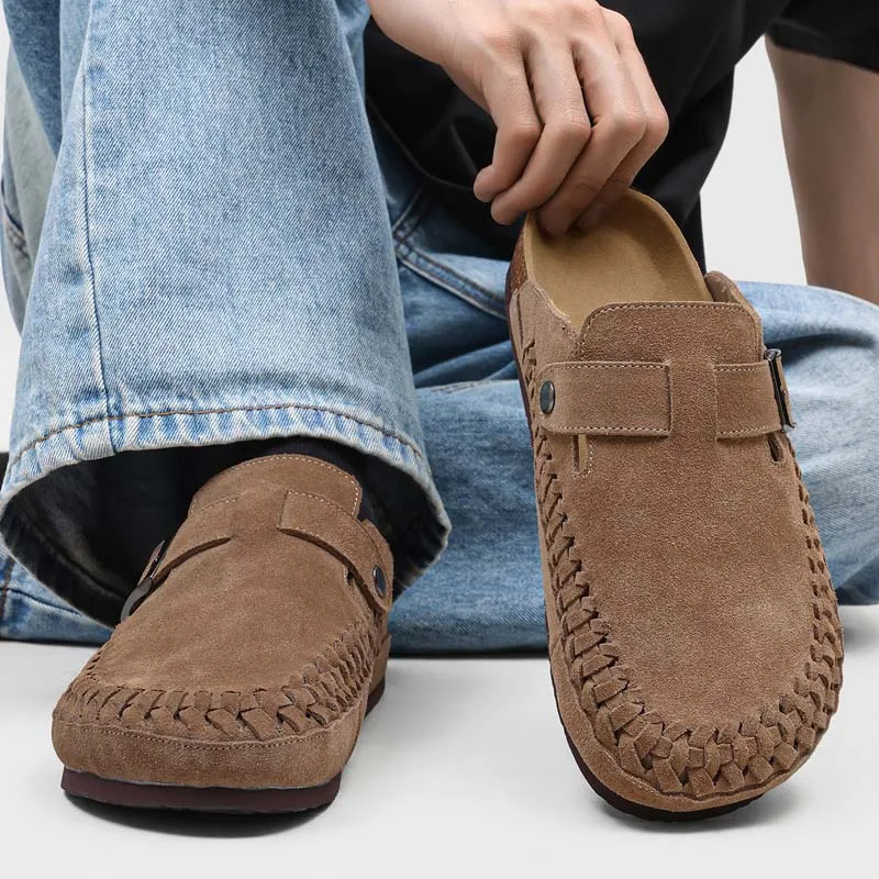 Men Trendy Niche Woven Edge Boken Half Slippers Non Slip Casual Wear-resistant Men Women's Daily Wear Internet Famous Slippers
Men Trendy Niche Woven Edge Boken Half Slippers Non Slip Casual Wear-resistant Men Women's Daily Wear Internet Famous Slippers