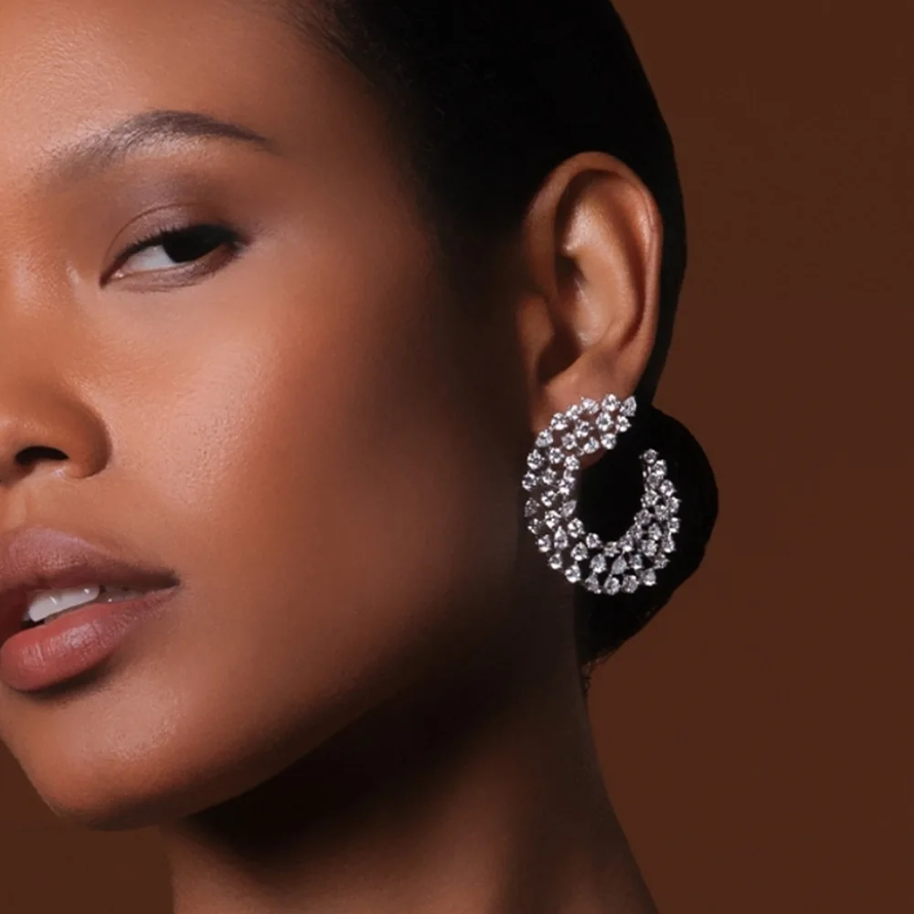 Missvikki New Luxury Shiny Flower Earrings For Women Wedding Party CZ Dubai Bridal Earrings boucle d'oreille Trendy Jewelry Gift
Missvikki New Luxury Shiny Flower Earrings For Women Wedding Party CZ Dubai Bridal Earrings boucle d'oreille Trendy Jewelry Gift