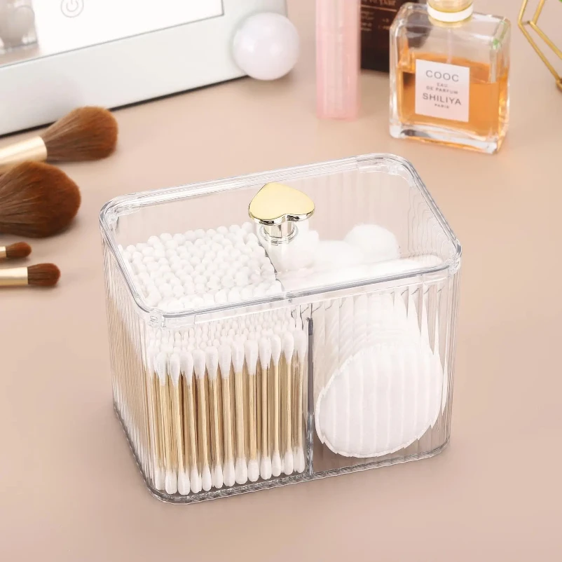Transparent Plastic Square Swabs Cosmetic Organizer Storage Box Cotton Pads Holder For Daily Storage
Transparent Plastic Square Swabs Cosmetic Organizer Storage Box Cotton Pads Holder For Daily Storage