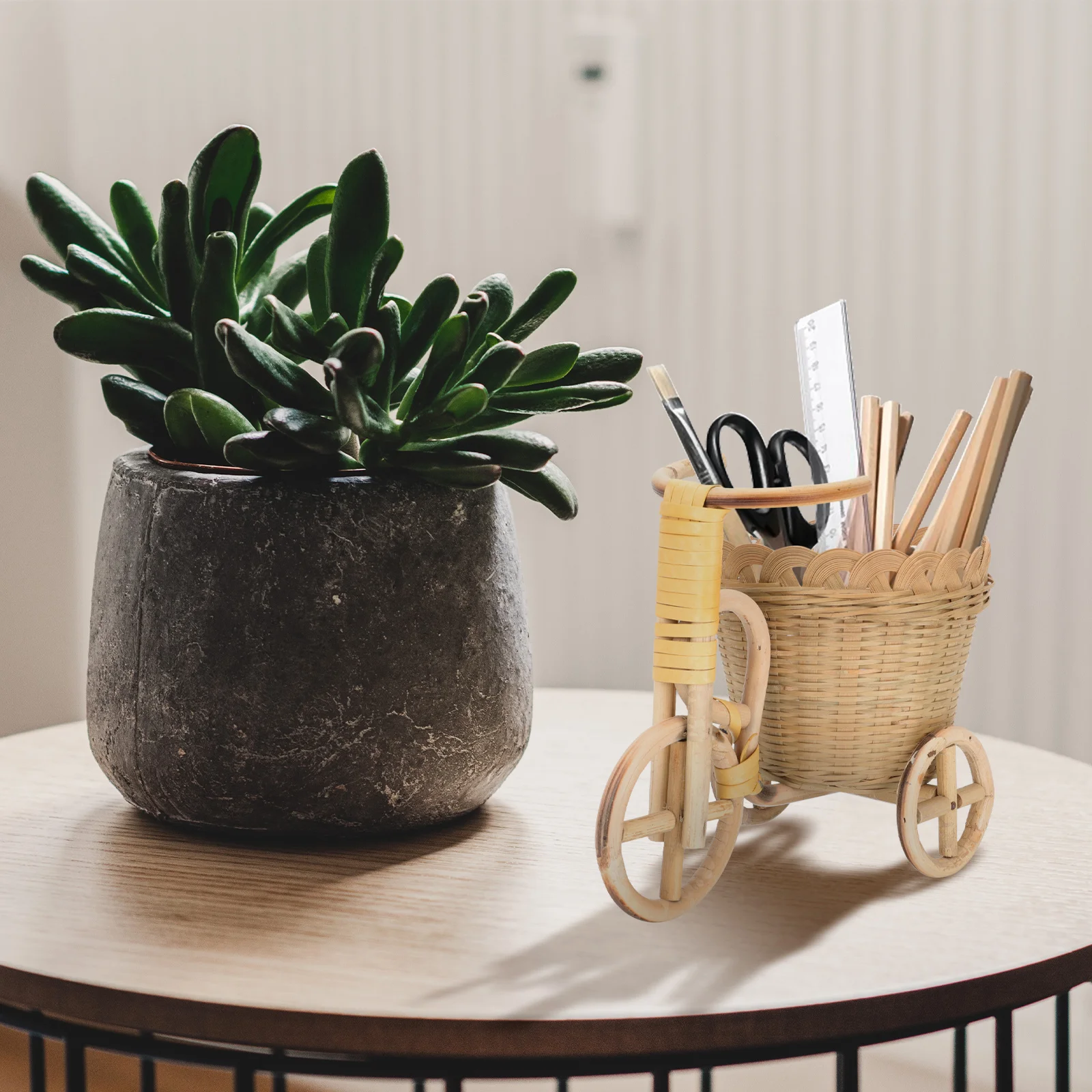 Bamboo Handicraft Rattan Tricycle Basket Mini Woven Storage Decor For Desktop Farmhouse Living Room Wedding Party
Bamboo Handicraft Rattan Tricycle Basket Mini Woven Storage Decor For Desktop Farmhouse Living Room Wedding Party