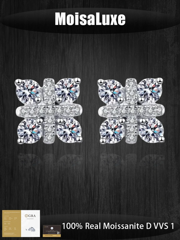 MoisaLuxe Official Store Moissanite 925 Silver Safety Knot Micro-inlaid Earring romantic Light luxury is suitable for daily wear
MoisaLuxe Official Store Moissanite 925 Silver Safety Knot Micro-inlaid Earring romantic Light luxury is suitable for daily wear