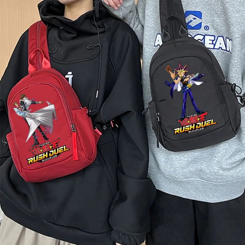 Chest Bag Two-way Zipper for Duel Monsters Heeler Anime Backpack Sport Waterproof Pack Crossbody Wallet Birthday Gift Schoolbag
Chest Bag Two-way Zipper for Duel Monsters Heeler Anime Backpack Sport Waterproof Pack Crossbody Wallet Birthday Gift Schoolbag