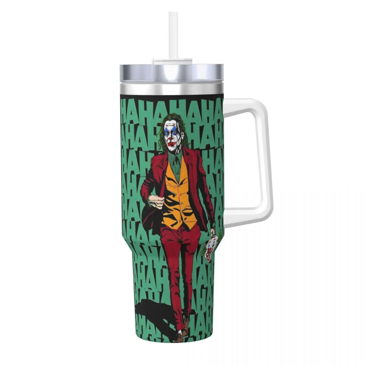 Stainless Steel Tumbler Joker Mugs Cup With Straws Camping Cold Drink Water Bottle Portable Large Capacity Thermal Cups
Stainless Steel Tumbler Joker Mugs Cup With Straws Camping Cold Drink Water Bottle Portable Large Capacity Thermal Cups