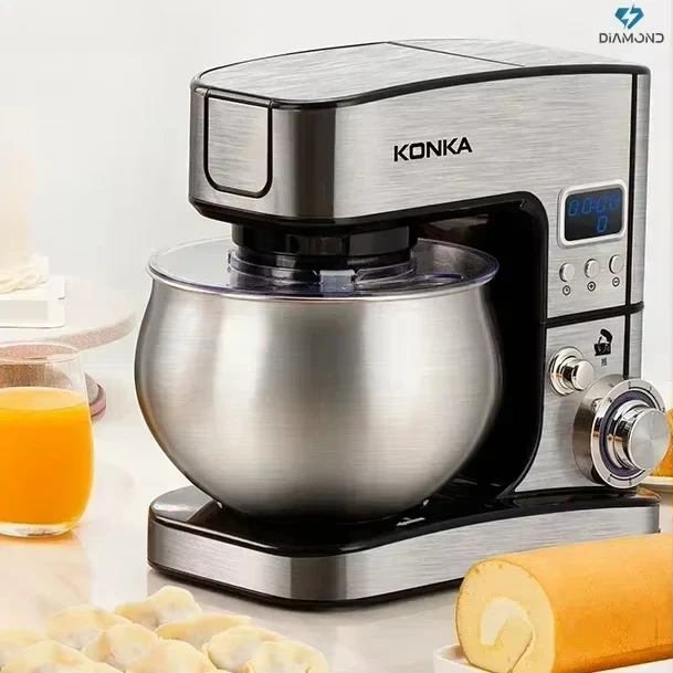 Household Flour Mixer with Intelligent Timing - Automatic Countertop Multifunctional Stand Mixer and Whisk blender
Household Flour Mixer with Intelligent Timing - Automatic Countertop Multifunctional Stand Mixer and Whisk blender