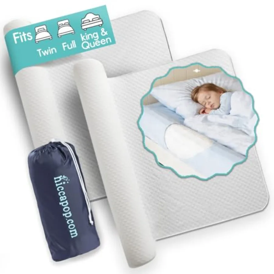 [2-Pack Inflatable Bed Rail for Toddlers Portable Blow-up Bed Bumper for King Queen Full with Non-Slip Machine-Washable Cover T
[2-Pack Inflatable Bed Rail for Toddlers Portable Blow-up Bed Bumper for King Queen Full with Non-Slip Machine-Washable Cover T