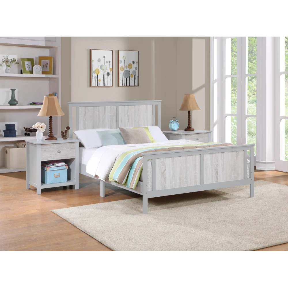 Connelly Reversible Panel Full Bed Gray/Rockport Gray 
Connelly Reversible Panel Full Bed Gray/Rockport Gray