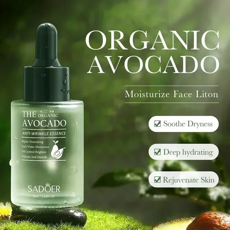 Avocado Face Essence Organic Shea Butter Moisturizing Anti-Aging Whitening Repairing Nourish Smooth Facial Serum Skin Care
Avocado Face Essence Organic Shea Butter Moisturizing Anti-Aging Whitening Repairing Nourish Smooth Facial Serum Skin Care