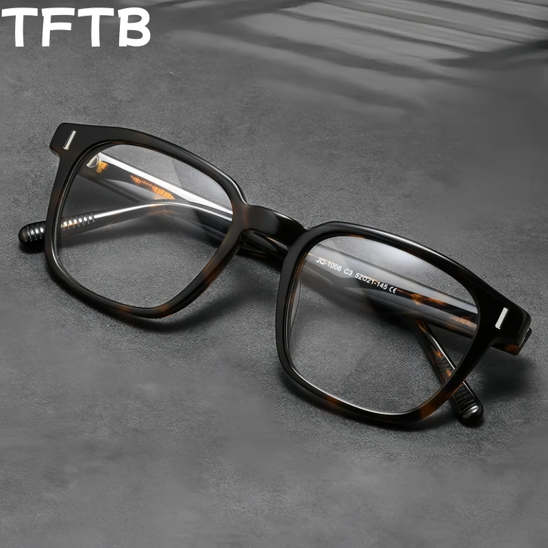 TFTB New Men's Retro Square Acetate Glasses High Quality Fashion Trend Women's Optical Prescription Eyeglasses Frames 143mm
TFTB New Men's Retro Square Acetate Glasses High Quality Fashion Trend Women's Optical Prescription Eyeglasses Frames 143mm
