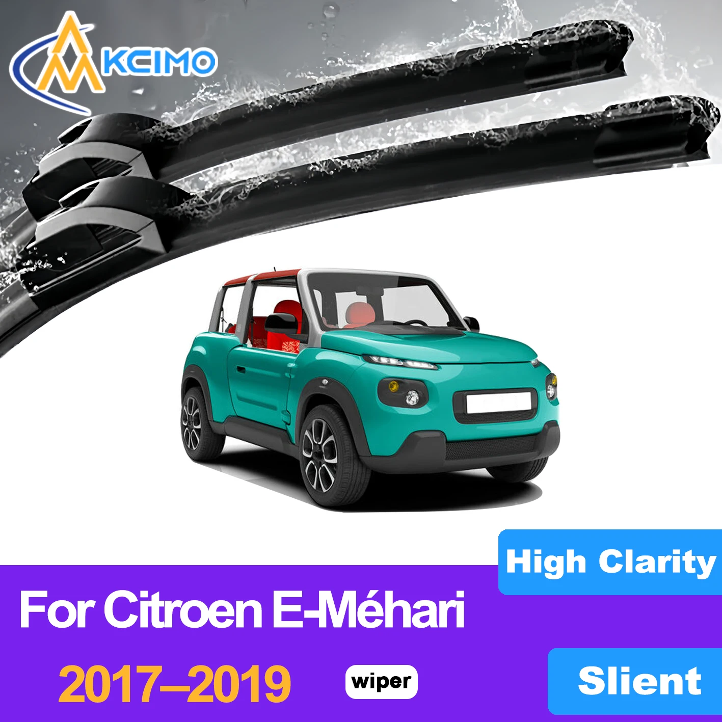 KCIMO 2PCS Front Windshield Wiper Blades For Citroen E-Méhari 2017–2019, Rainy Snowy Sunny Foggy Days All Weather Car Wipers
KCIMO 2PCS Front Windshield Wiper Blades For Citroen E-Méhari 2017–2019, Rainy Snowy Sunny Foggy Days All Weather Car Wipers