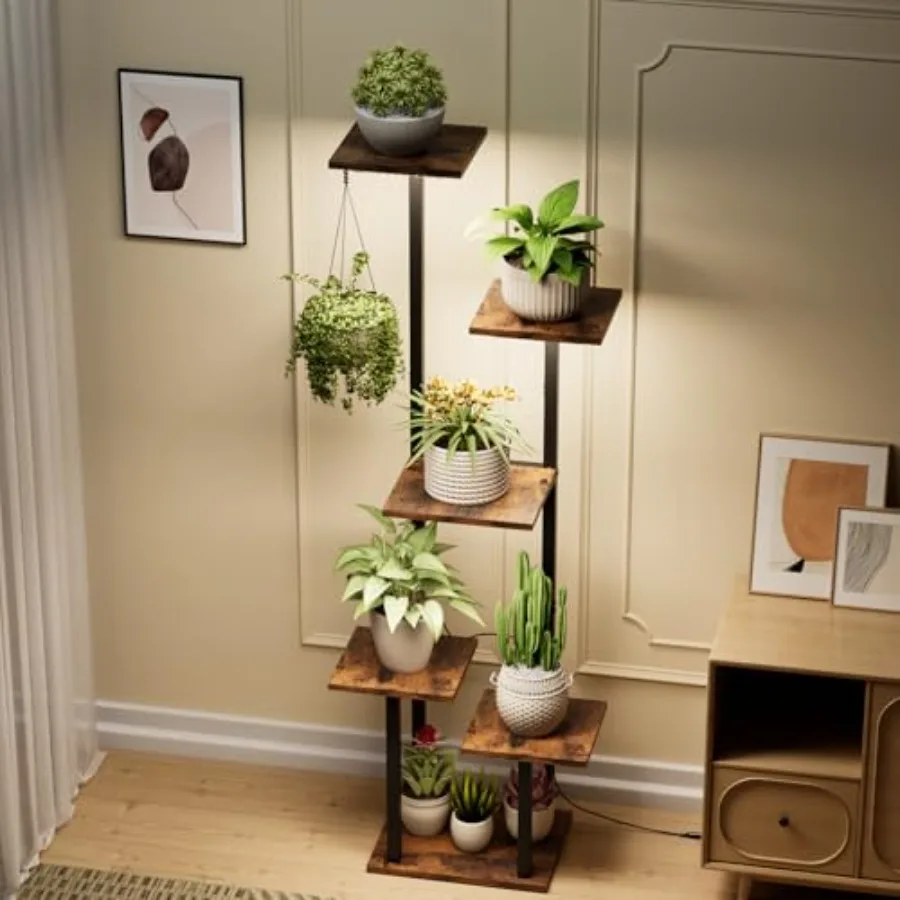 Plant Stand Indoor with Grow Lights 46" Corner Plant Shelf 6-Tiered Plant Stand with Grow Lights for Multiple Indoor Plants Flo
Plant Stand Indoor with Grow Lights 46" Corner Plant Shelf 6-Tiered Plant Stand with Grow Lights for Multiple Indoor Plants Flo