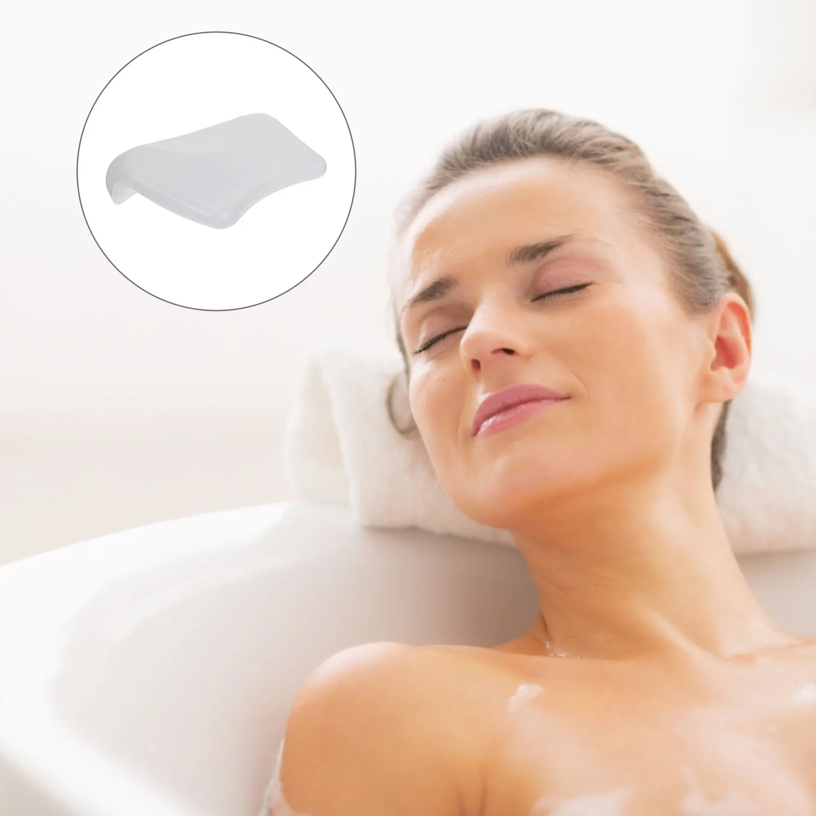 1pc Bathtub Pu Bath White Non-Slip Bathing Pillow Household Shower Pillow Durable Bathtub Cushion Bathroom Supply For Home
1pc Bathtub Pu Bath White Non-Slip Bathing Pillow Household Shower Pillow Durable Bathtub Cushion Bathroom Supply For Home