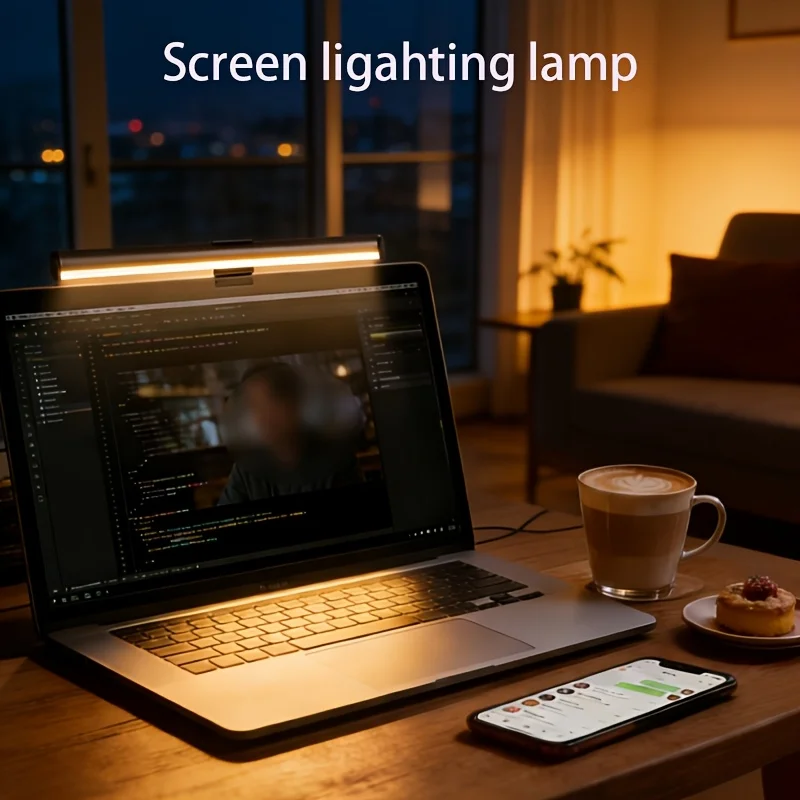 Tri-Color Adjustable LED Desk Lamp for Computer Screens, Monitor Backlight, Smart Eye-Protecting Reading Lamp for Office Use
Tri-Color Adjustable LED Desk Lamp for Computer Screens, Monitor Backlight, Smart Eye-Protecting Reading Lamp for Office Use