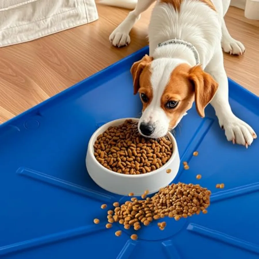 Extra Large 30x32 Inch Pet Feeding Mat Non-Slip Waterproof Dog and Cat Food Mat for Bowls Blue Plastic Placemat for Easy Pet Fo
Extra Large 30x32 Inch Pet Feeding Mat Non-Slip Waterproof Dog and Cat Food Mat for Bowls Blue Plastic Placemat for Easy Pet Fo