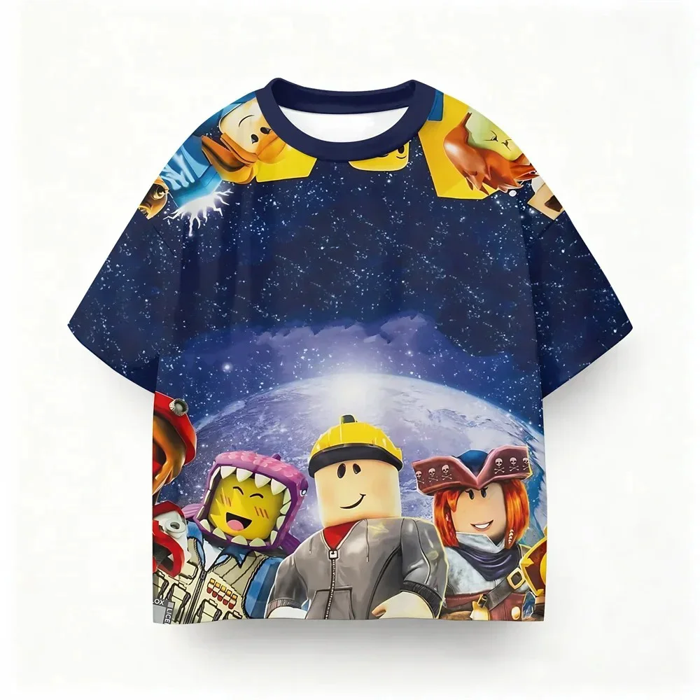 Kids Roblox 3D Cosmic Print T-Shirt, Short Sleeve Crew Neck Tee, Boys Girls Casual Tops, Lightweight Outfit for Fans
Kids Roblox 3D Cosmic Print T-Shirt, Short Sleeve Crew Neck Tee, Boys Girls Casual Tops, Lightweight Outfit for Fans