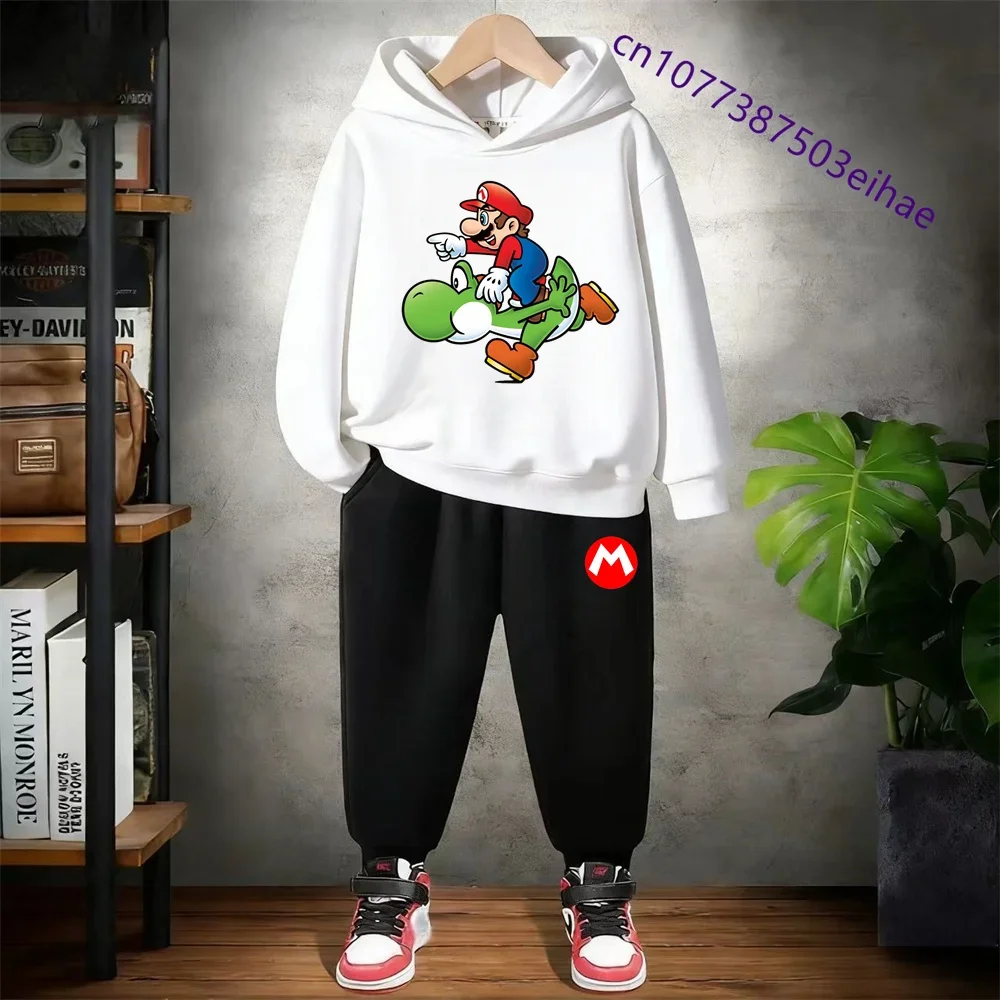 Super Mario Print Kids Hooded Outfit Sweatshirt Top+Pants for 3-12Y Boys Girls Sport Charming Cartoon Jumper Children Coat
Super Mario Print Kids Hooded Outfit Sweatshirt Top+Pants for 3-12Y Boys Girls Sport Charming Cartoon Jumper Children Coat