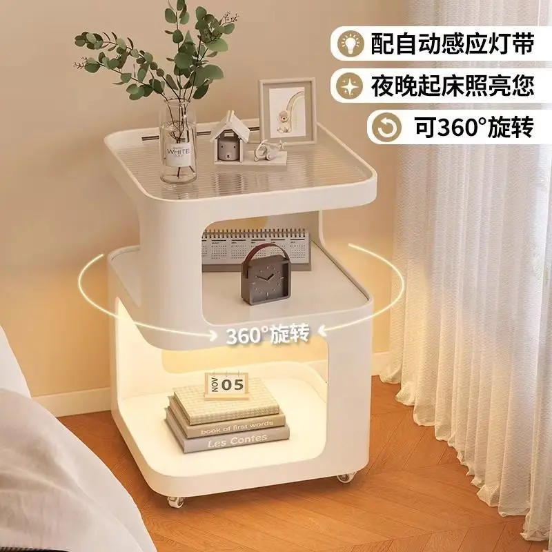 Bedside table Wrought iron removable household side cabinet with lamp Bedroom bedside shelf Small installation-free
Bedside table Wrought iron removable household side cabinet with lamp Bedroom bedside shelf Small installation-free