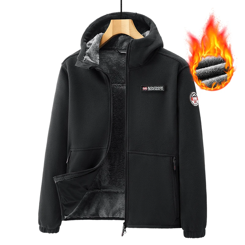 Winter New Men's Fashion Jacket Parkas Fleece Thickened Warm Baseball Hooded Coat Polar Cold Fleece Clothing Cargo Jackets
Winter New Men's Fashion Jacket Parkas Fleece Thickened Warm Baseball Hooded Coat Polar Cold Fleece Clothing Cargo Jackets