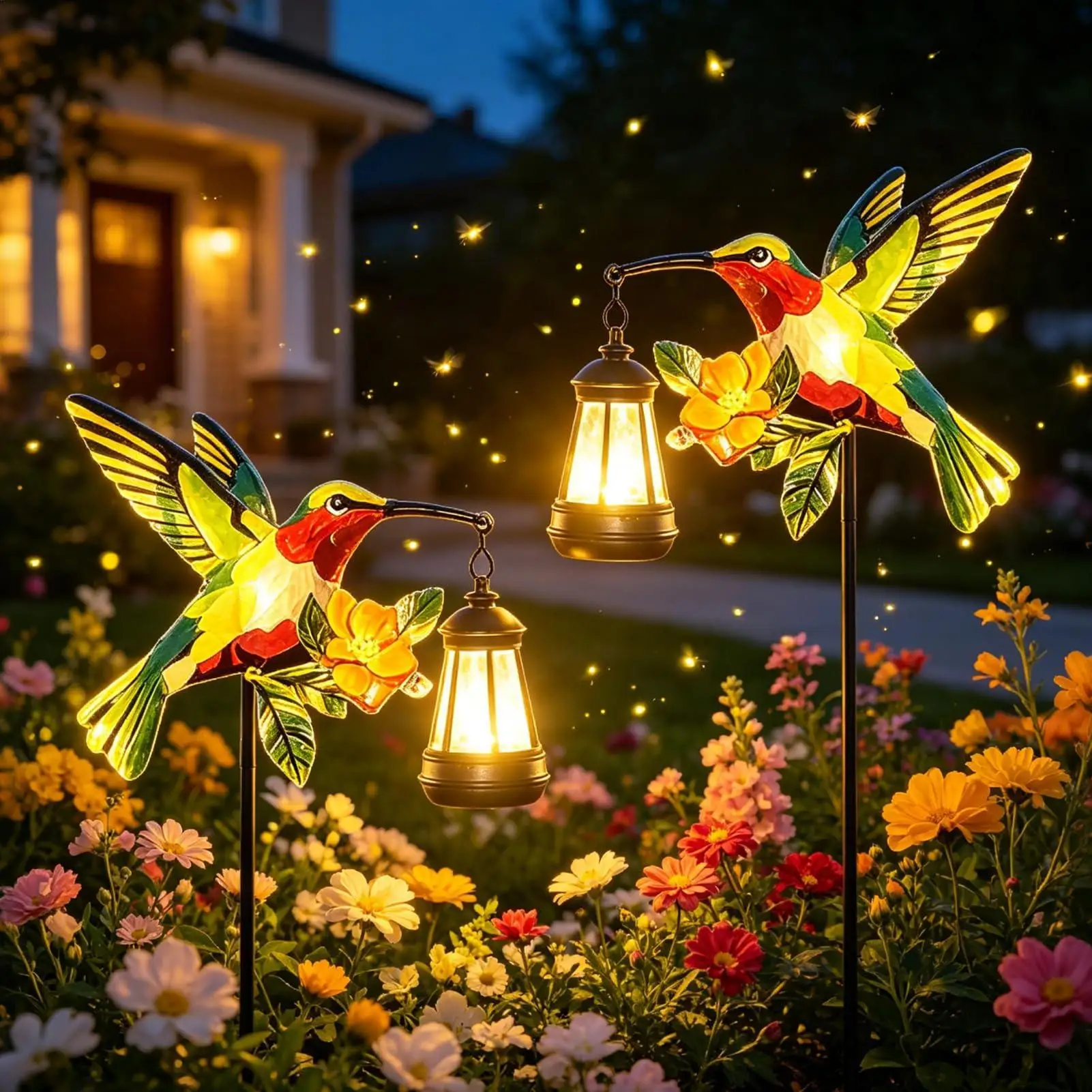 Solar Path Lights Garden Waterproof Hummingbird Lantern Courtyard Solar Lights for Outdoor Patio Backyard Porch Lawn Walkway
Solar Path Lights Garden Waterproof Hummingbird Lantern Courtyard Solar Lights for Outdoor Patio Backyard Porch Lawn Walkway