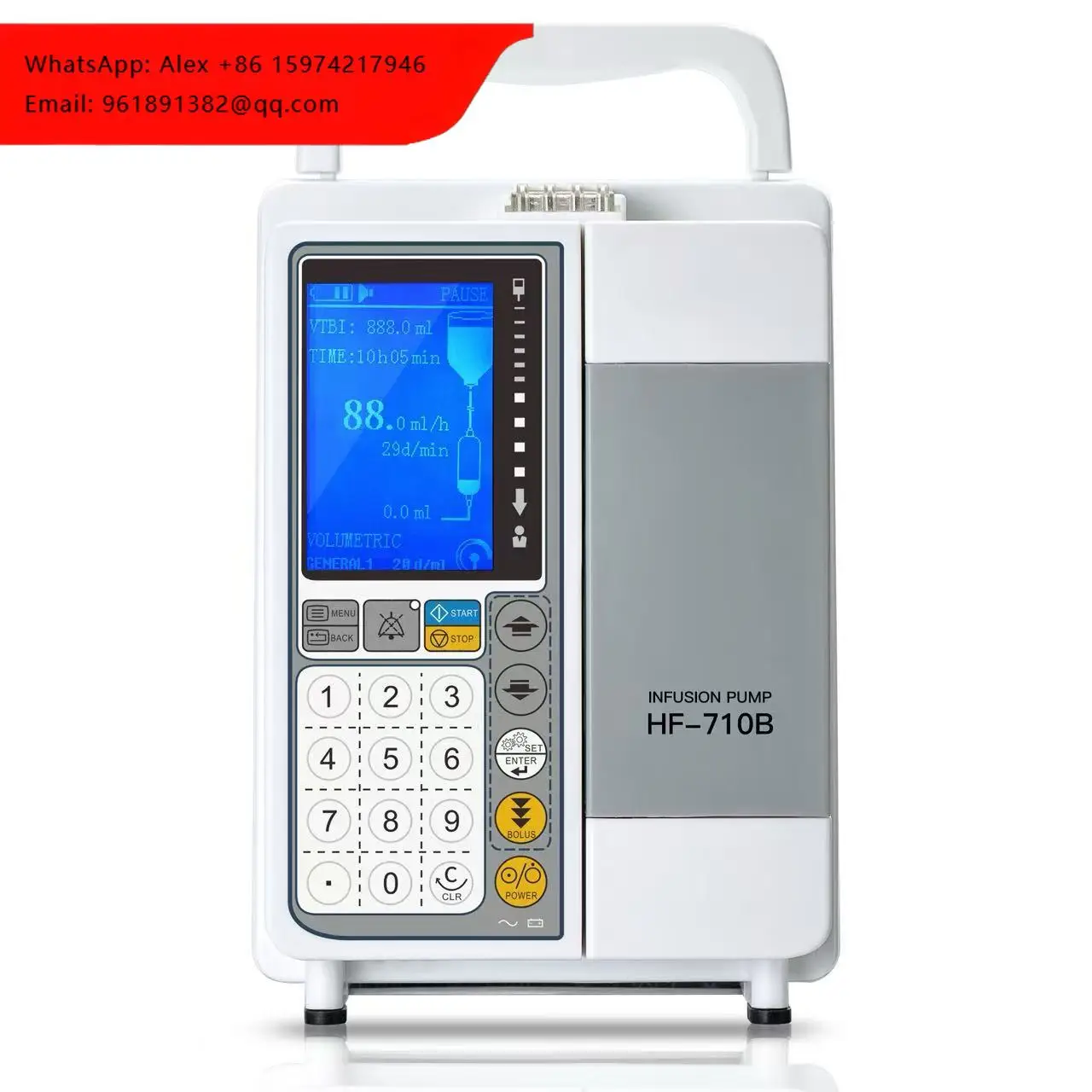 Infusion Pump Safebond Standard Version Electric Withdrip Sensor Factory Directly Selling Medical Portable IV Infusion Pump