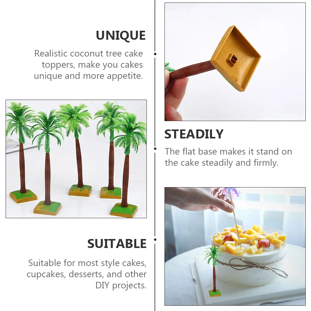 6pcs Coconut Tree Cake Toppers Green Palm Dessert Decorations Birthday Cupcake Bakery Supplies Photo Props Mini Landscape
6pcs Coconut Tree Cake Toppers Green Palm Dessert Decorations Birthday Cupcake Bakery Supplies Photo Props Mini Landscape