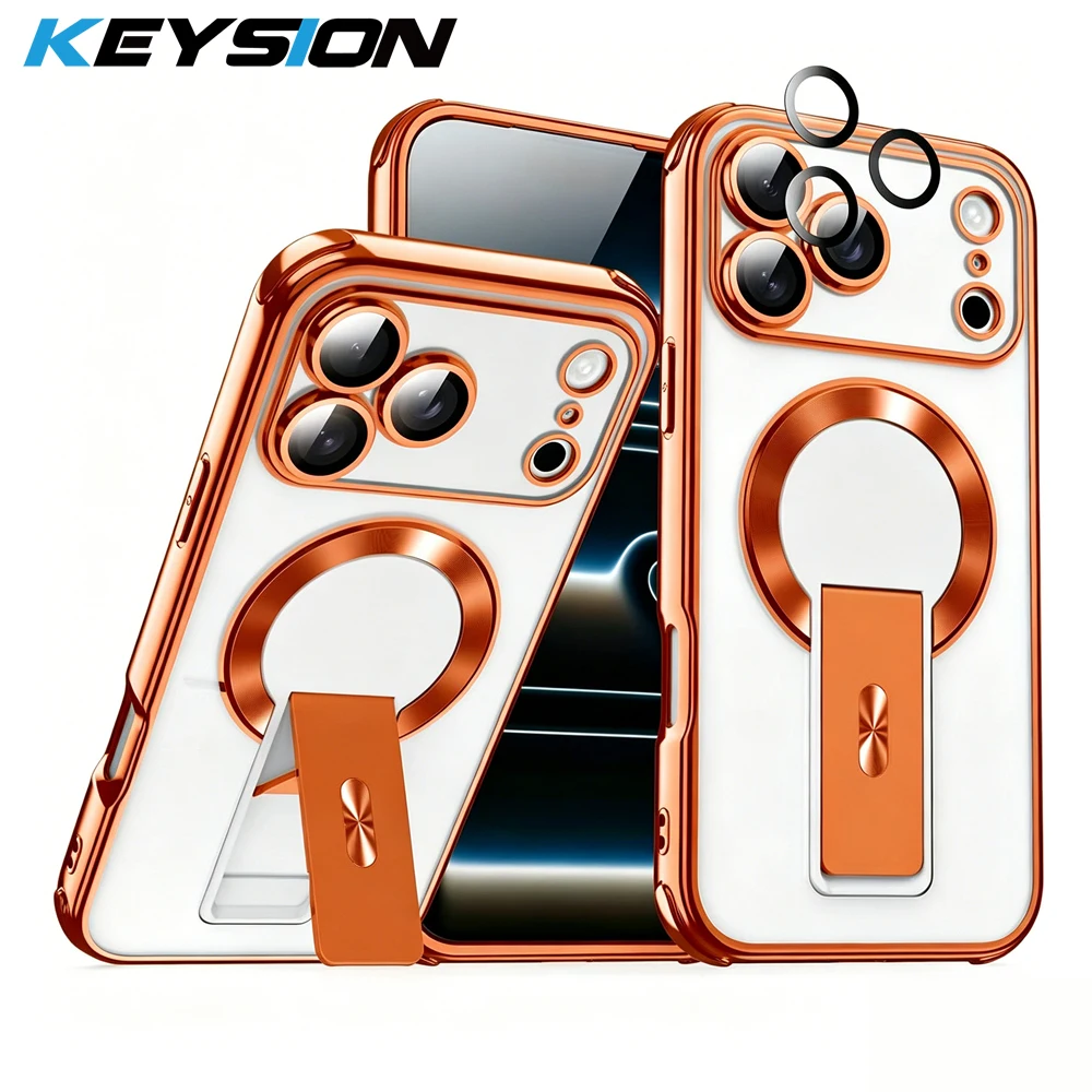 KEYSION Magnetic Plating Case for MagSafe for iPhone 11 12 13 14 15 16 17 Pro Max Air Upright Kickstand Shockproof Phone Cover
KEYSION Magnetic Plating Case for MagSafe for iPhone 11 12 13 14 15 16 17 Pro Max Air Upright Kickstand Shockproof Phone Cover