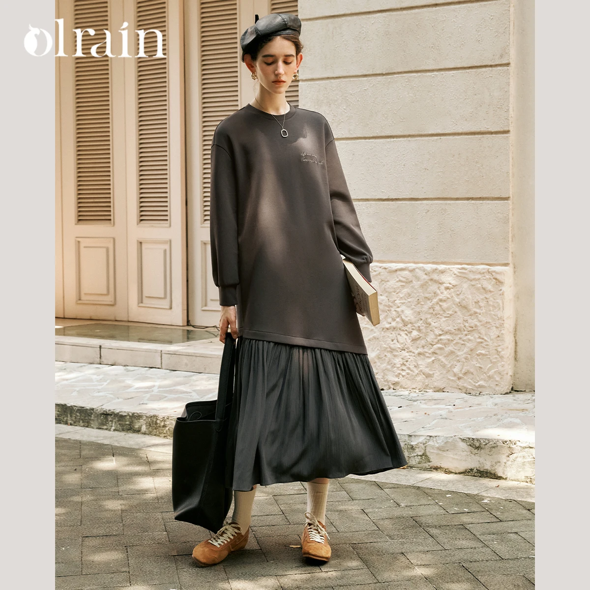 OLrain Casual Knitted Dresses for Woman Autumn 2025 New Design O-neck Embroidered Dress Solid Patchwork Dress Female O57QL95009
OLrain Casual Knitted Dresses for Woman Autumn 2025 New Design O-neck Embroidered Dress Solid Patchwork Dress Female O57QL95009