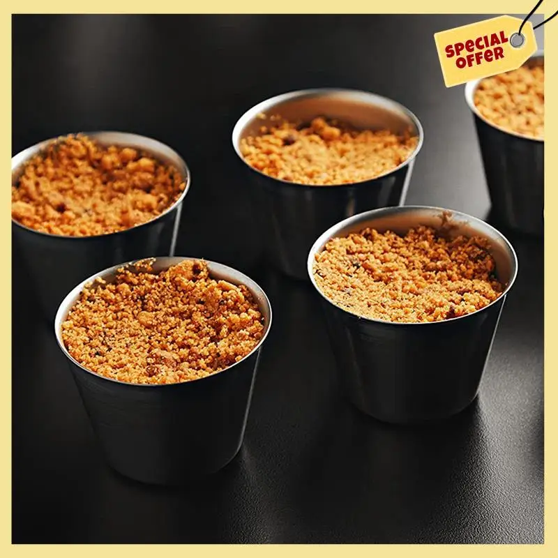 -BABQ 72 Pack Stainless Steel Condiment Sauce Cups,Commercial Grade Dipping Sauce Cups,Ramekin Condiment Cups Portion Cups
-BABQ 72 Pack Stainless Steel Condiment Sauce Cups,Commercial Grade Dipping Sauce Cups,Ramekin Condiment Cups Portion Cups