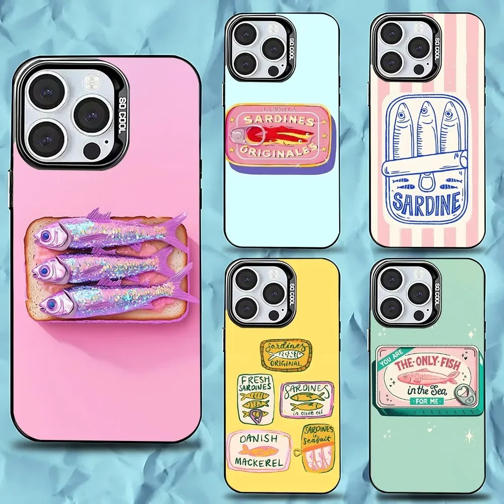 Sardines Phone Case For iPhone 16,15,14,13,12,11,Pro,Max,Plus,Mini,XS,SE Anti Fall Black Matte Hard Bumper
Sardines Phone Case For iPhone 16,15,14,13,12,11,Pro,Max,Plus,Mini,XS,SE Anti Fall Black Matte Hard Bumper