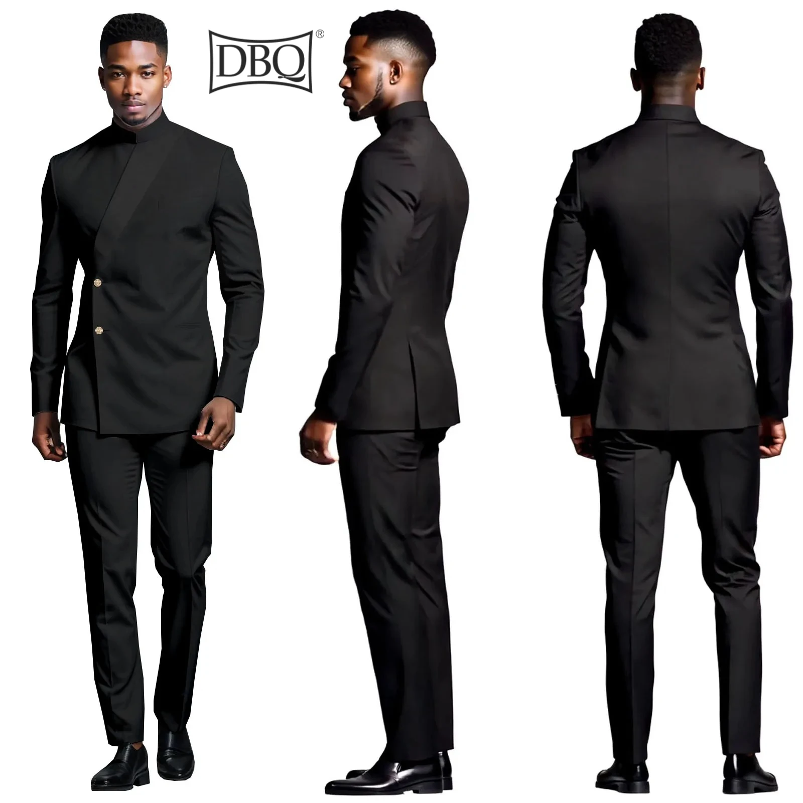 DBQ Men's 2 Piece Slim Fit Suit Set Two Buttons Blazer Jacket Pants Set Solid Outfits African Clothes
DBQ Men's 2 Piece Slim Fit Suit Set Two Buttons Blazer Jacket Pants Set Solid Outfits African Clothes