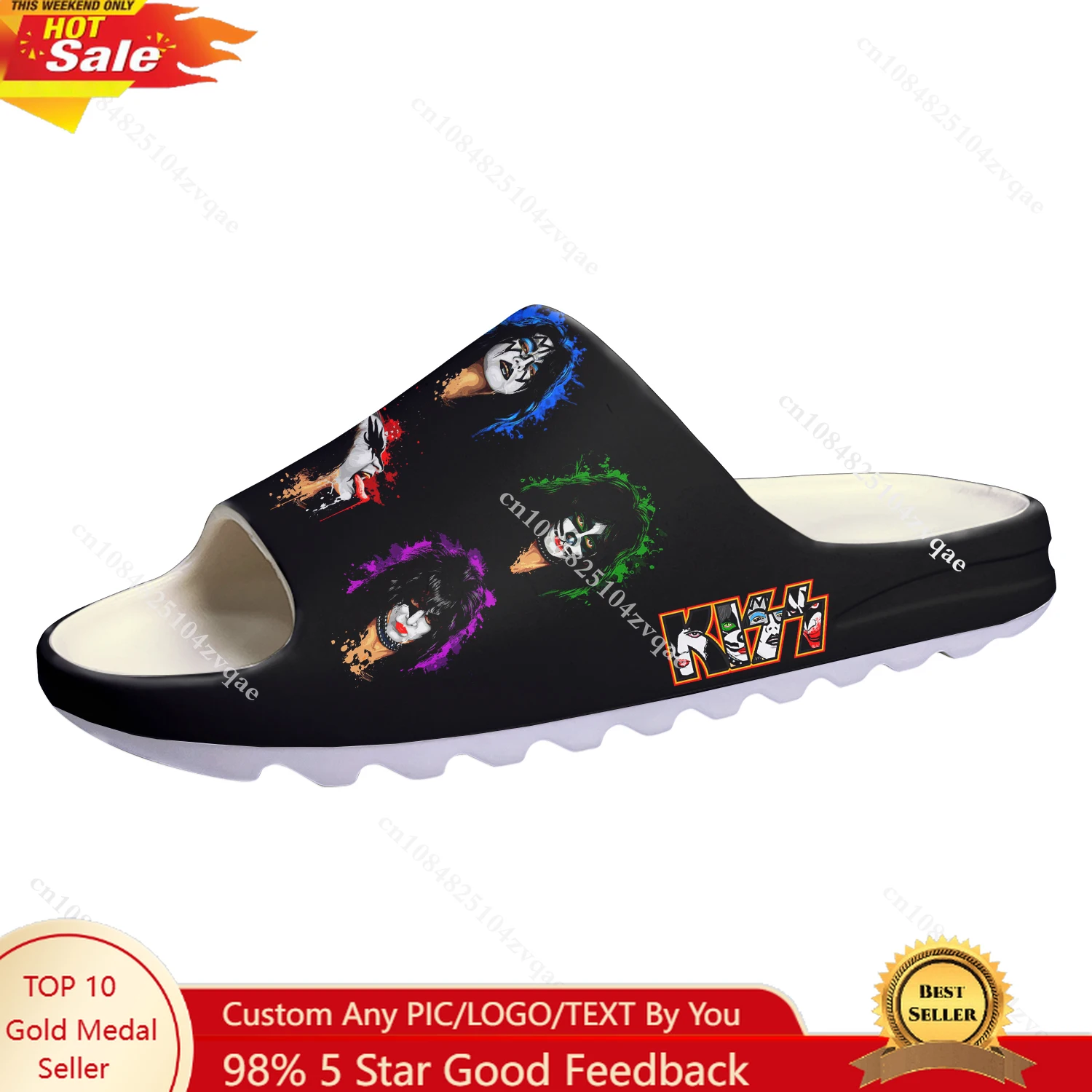 Kiss Rock Band Soft Sole Sllipers Home Clogs Customized Water Shoes Heavy Metal Rock Men Women Outdoor Stepping Beach Sandals
Kiss Rock Band Soft Sole Sllipers Home Clogs Customized Water Shoes Heavy Metal Rock Men Women Outdoor Stepping Beach Sandals