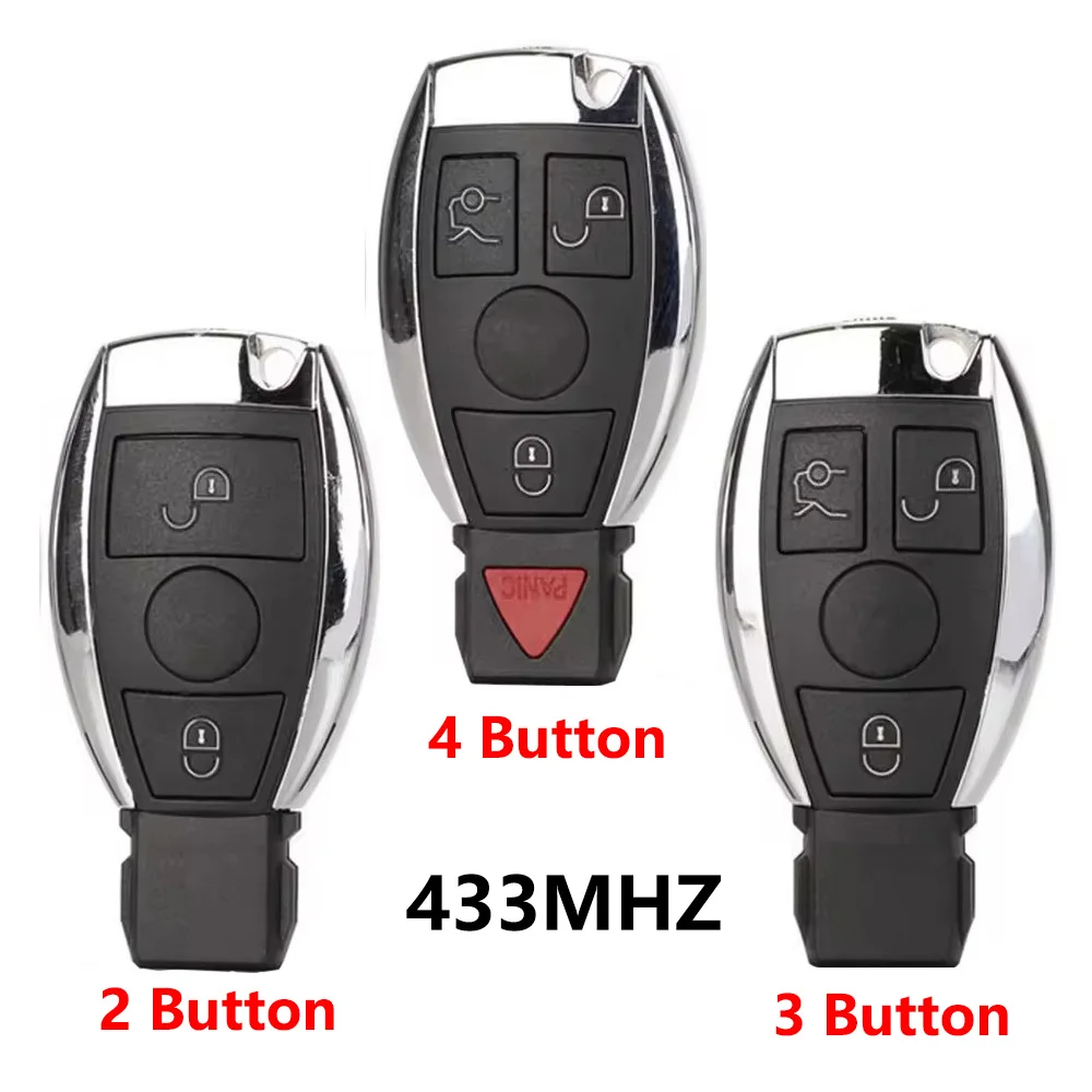 5pcs/lot 2/3/4 Buttons Keyless Entry Remote Car Key 433MHZ For Mercedes Benz C E S Supports Original NEC and BGA F
5pcs/lot 2/3/4 Buttons Keyless Entry Remote Car Key 433MHZ For Mercedes Benz C E S Supports Original NEC and BGA F