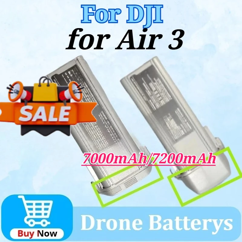 7000mAh/7200mAh for DJI Air 3 Large Capacity Refitting Battery High-Performance Long-Lasting Drone Essential for Drone Fans
7000mAh/7200mAh for DJI Air 3 Large Capacity Refitting Battery High-Performance Long-Lasting Drone Essential for Drone Fans