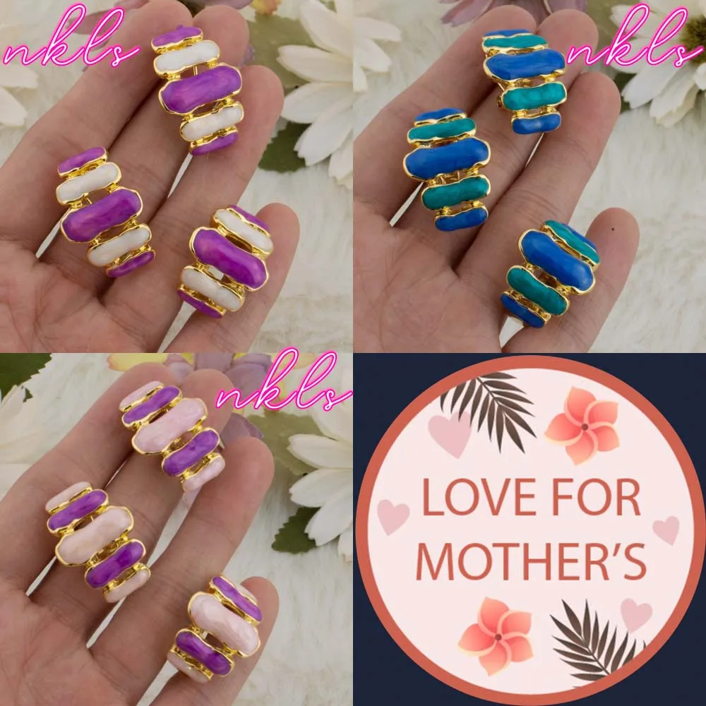 Dopamine Color Women Senior Jewelry Set Congo Nigeria Trendy Earrings New Style Ring Apply for Mother's Day Wedding Party
Dopamine Color Women Senior Jewelry Set Congo Nigeria Trendy Earrings New Style Ring Apply for Mother's Day Wedding Party
