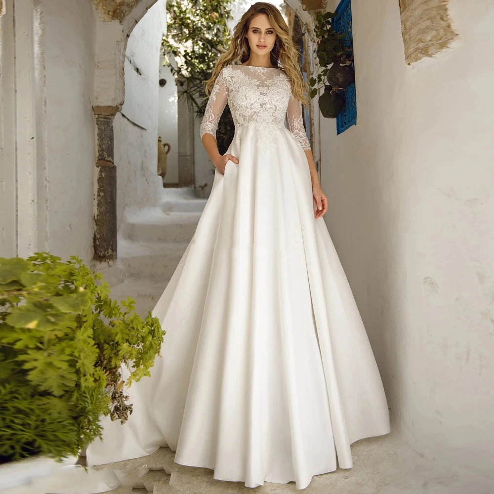 Gorgeous Women's Elegant Wedding Dresses A-Line Lace Applique Princess Bridal Dress Formal Beach Party 2023 Vestido De Noiva
Gorgeous Women's Elegant Wedding Dresses A-Line Lace Applique Princess Bridal Dress Formal Beach Party 2023 Vestido De Noiva