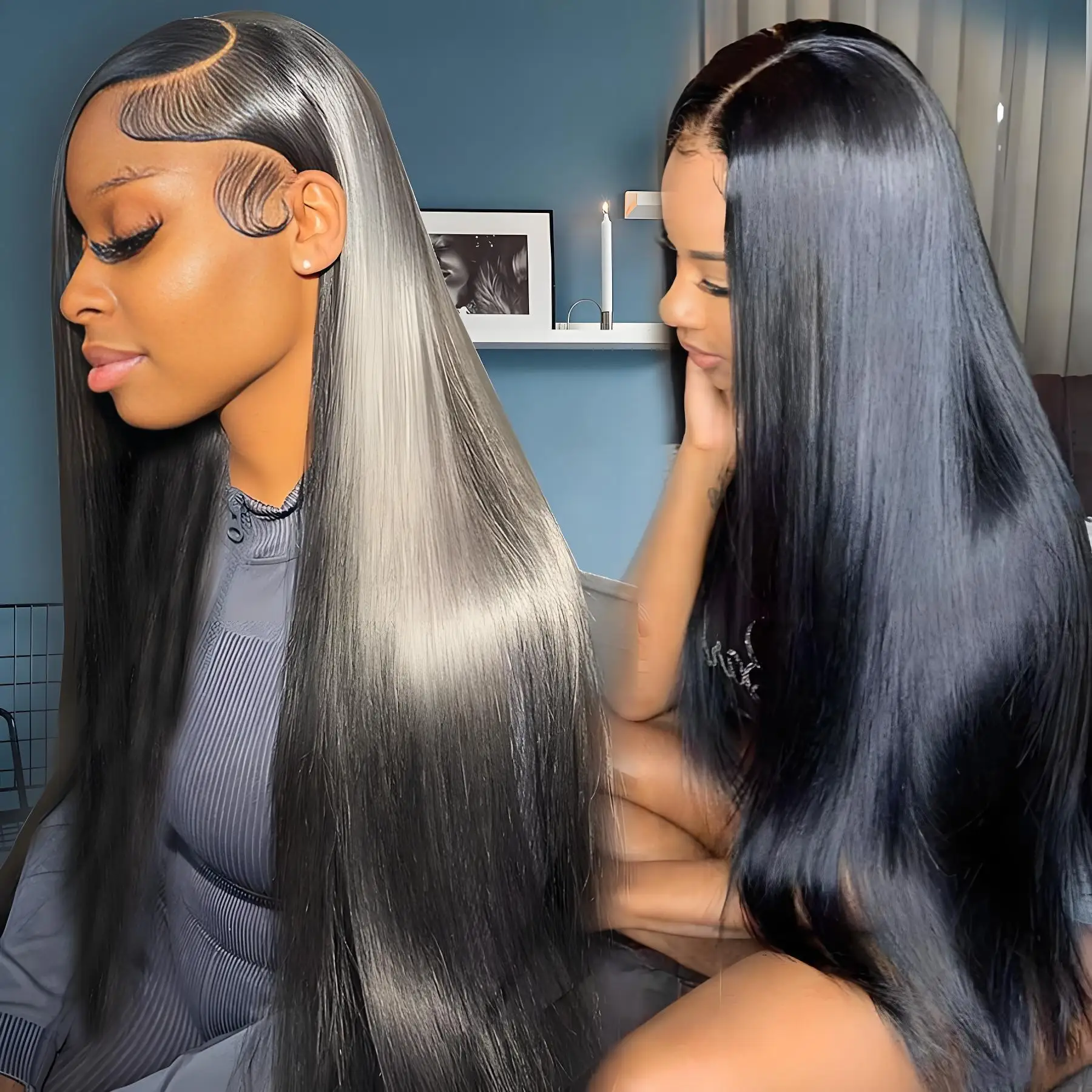 46 Inch Straight Lace Front Wigs Human Hair 13x6 Hd Lace Frontal Wig 250% Density Bone Straight Human Hair Wigs For Black Women
46 Inch Straight Lace Front Wigs Human Hair 13x6 Hd Lace Frontal Wig 250% Density Bone Straight Human Hair Wigs For Black Women