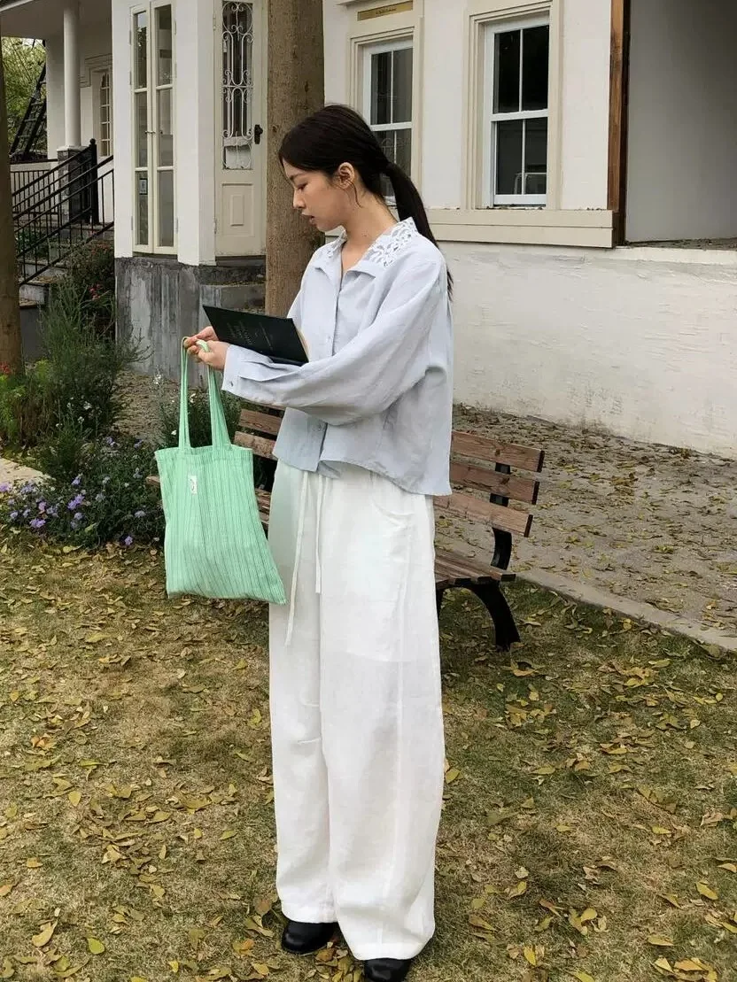Comfortable Casual Pants Women's High Waist Wide Leg Drawstring Loose Fit Versatile Stylish Spring Fashion Ladies' Trousers
Comfortable Casual Pants Women's High Waist Wide Leg Drawstring Loose Fit Versatile Stylish Spring Fashion Ladies' Trousers