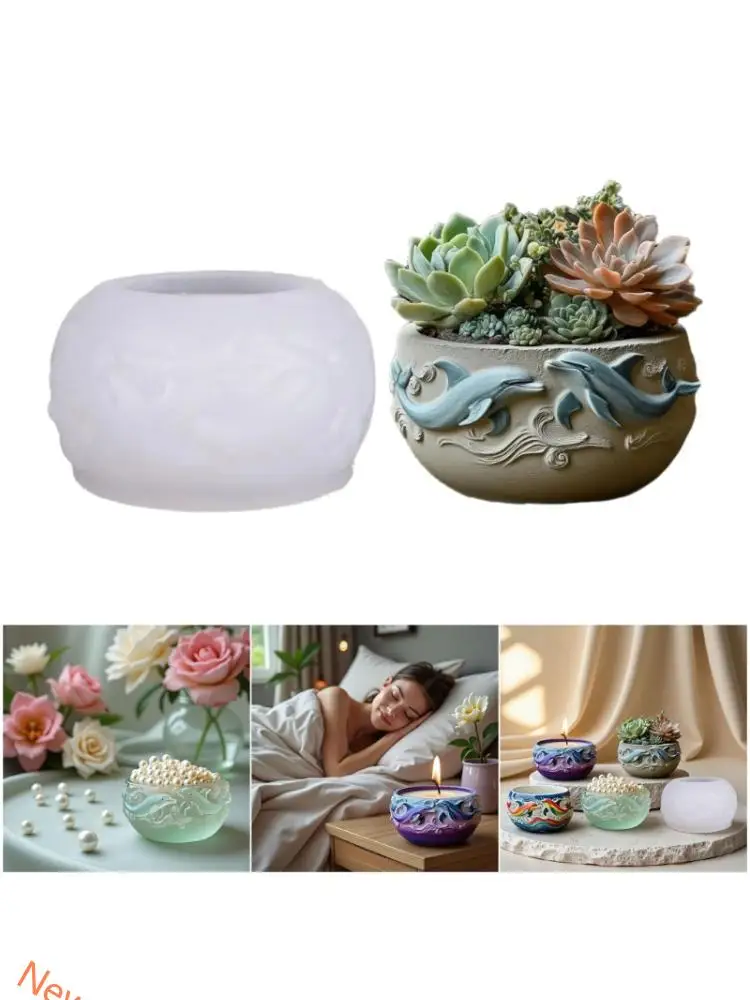 Easy Releasing Silicone Dolphin Mold Detailed Design for Resin Crafting Jewelry Making and Decorative Planters
Easy Releasing Silicone Dolphin Mold Detailed Design for Resin Crafting Jewelry Making and Decorative Planters