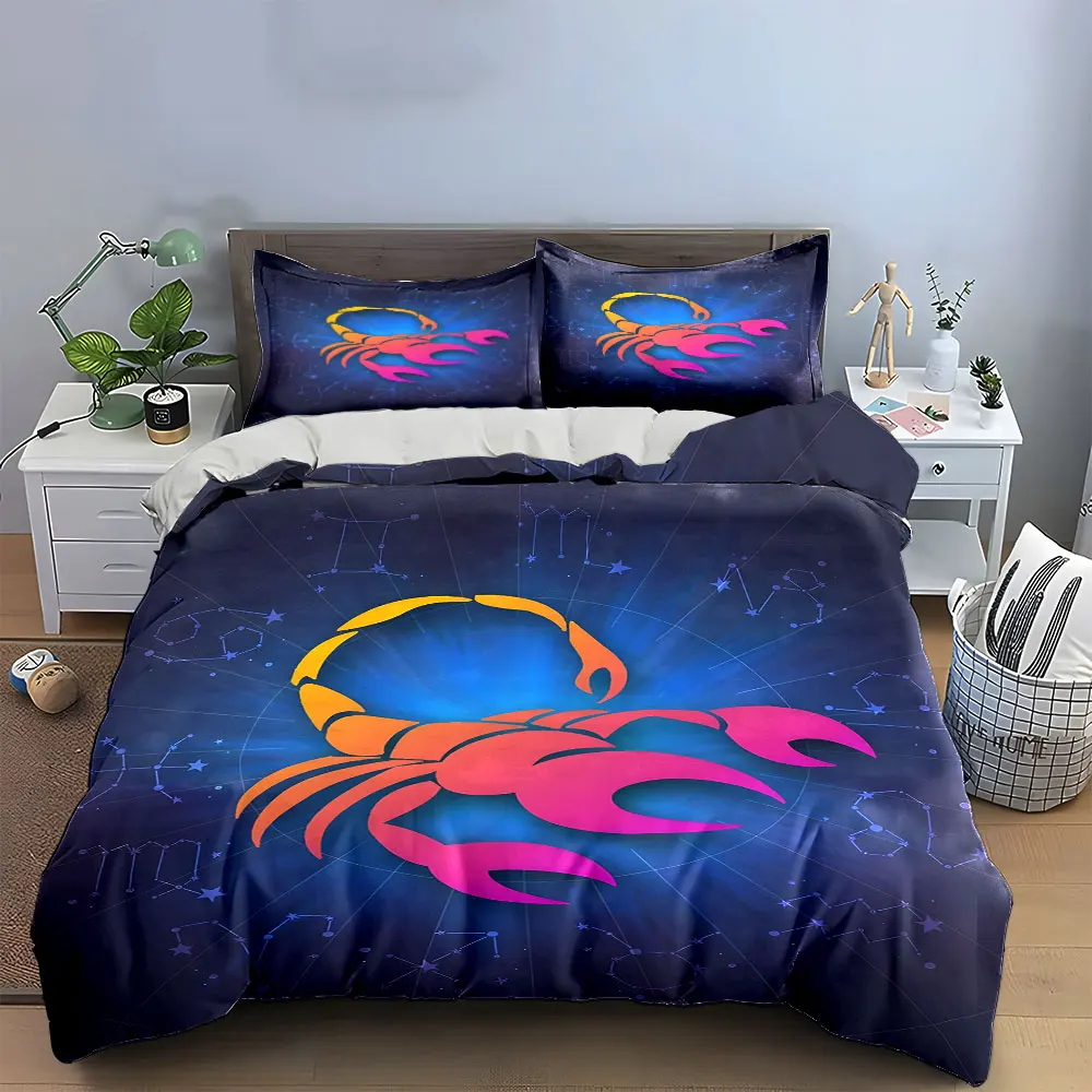 "Zodiac Scorpio Art Decor Set" Bedding Set with 1 Duvet Cover 2 Pillowcases Single Double King Queen, Gift
"Zodiac Scorpio Art Decor Set" Bedding Set with 1 Duvet Cover 2 Pillowcases Single Double King Queen, Gift