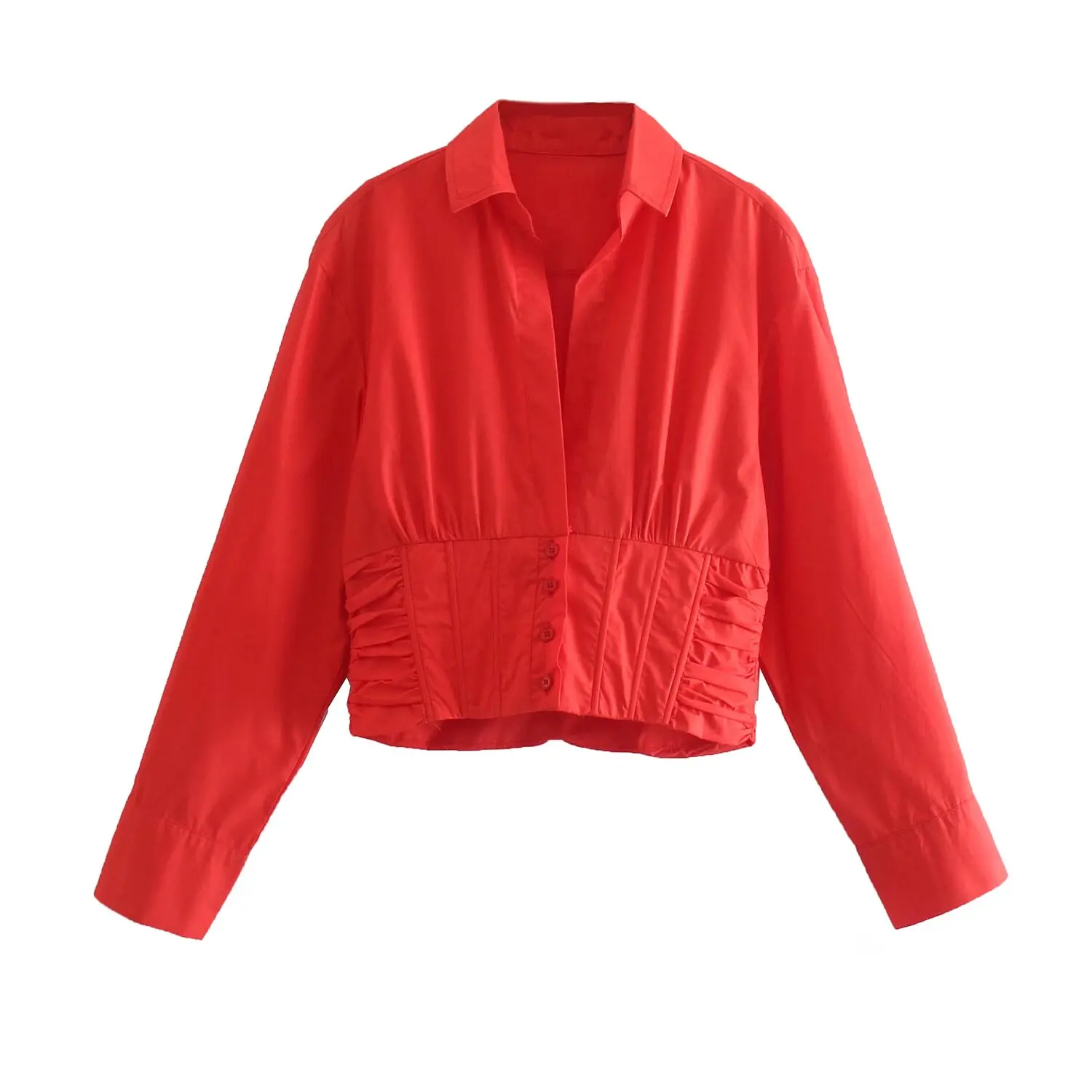 BM&MD&ZA Women's Casual Elegant V - Neck Long Sleeve Cropped Blouse with Waist - Cinching Design
BM&MD&ZA Women's Casual Elegant V - Neck Long Sleeve Cropped Blouse with Waist - Cinching Design