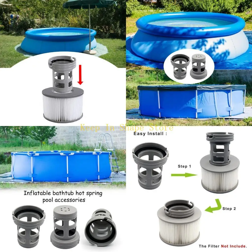 U1JC Reliability Filter Cartridges Mounting Bracket Durability Pool Filter Stand for Enhances Water Quality In Inflatable Tubs
U1JC Reliability Filter Cartridges Mounting Bracket Durability Pool Filter Stand for Enhances Water Quality In Inflatable Tubs