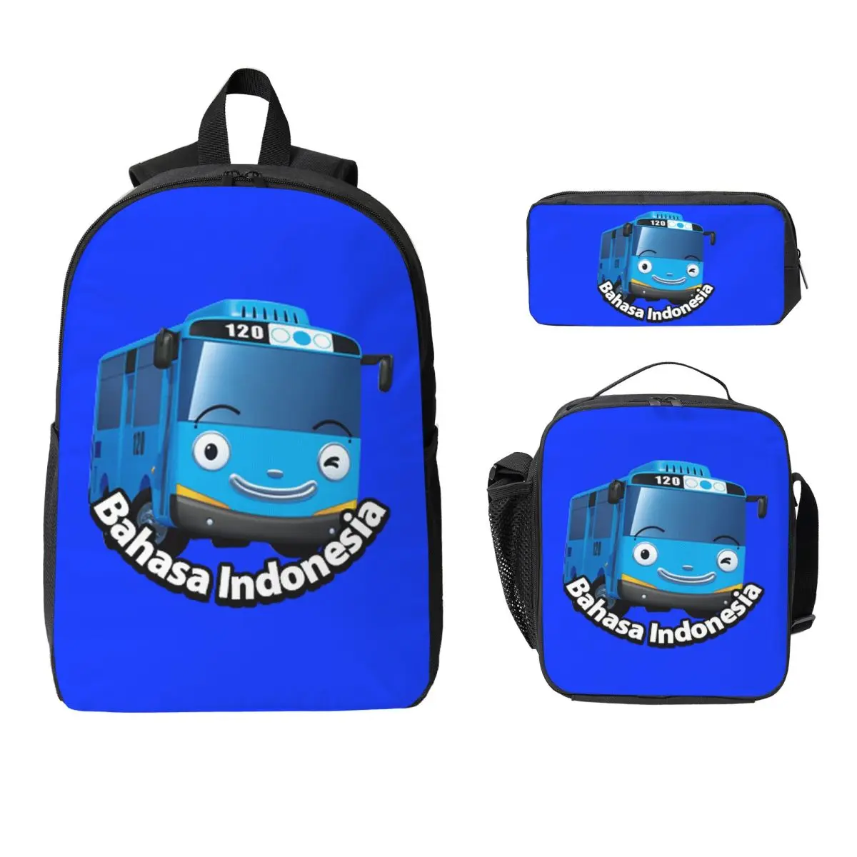 Tayo The Little Bus Cartoon Backpack Boys Girls BookBag School Bag Computer Shoulder Bags 3ps Insulated Lunch Bag Pencil Case
Tayo The Little Bus Cartoon Backpack Boys Girls BookBag School Bag Computer Shoulder Bags 3ps Insulated Lunch Bag Pencil Case
