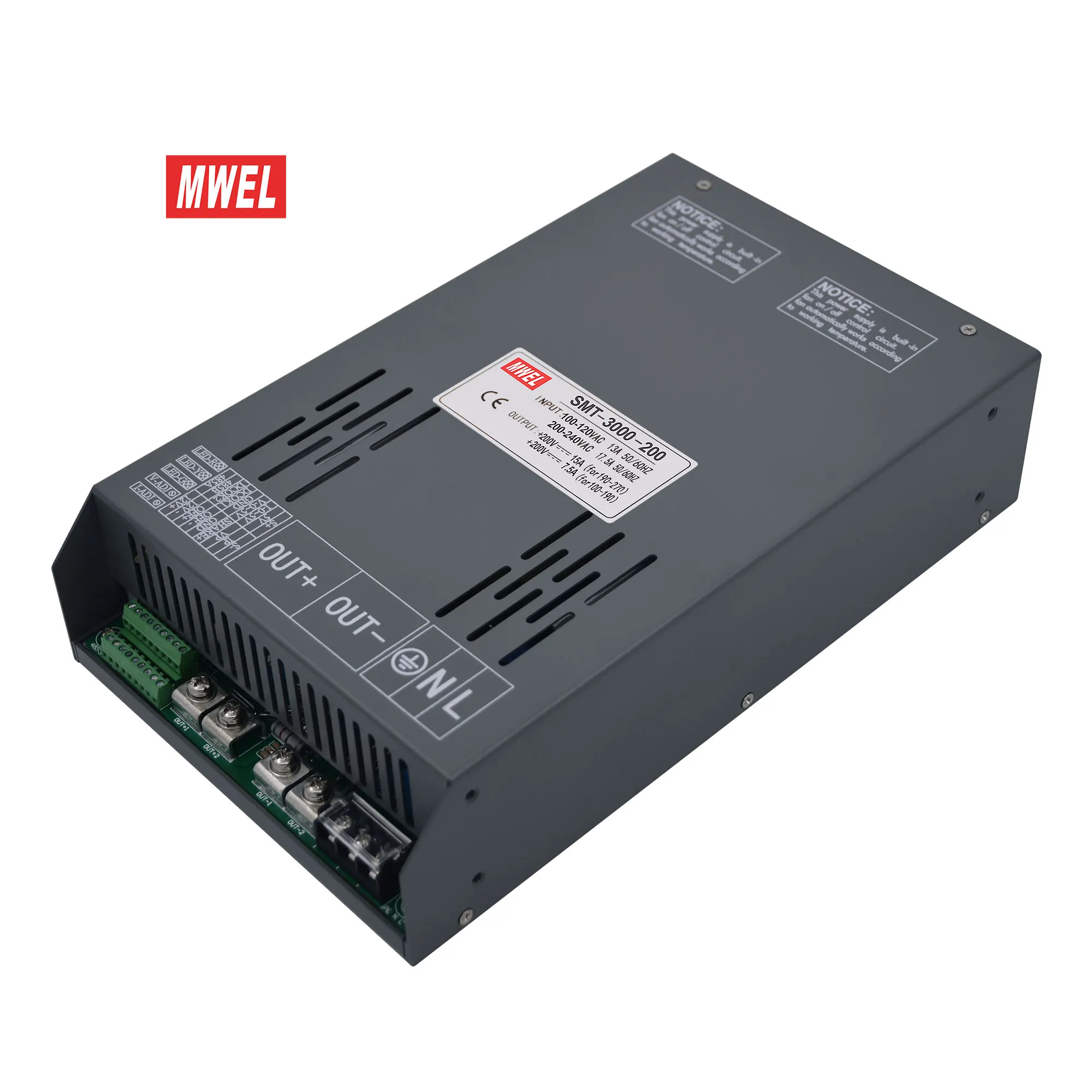 Высокая совместимость MWEL SMT-3000-200 3000 Вт 200 В 15 А Солнечные энергетические системы Импульсный источник питания 24 В
Высокая совместимость MWEL SMT-3000-200 3000 Вт 200 В 15 А Солнечные энергетические системы Импульсный источник питания 24 В