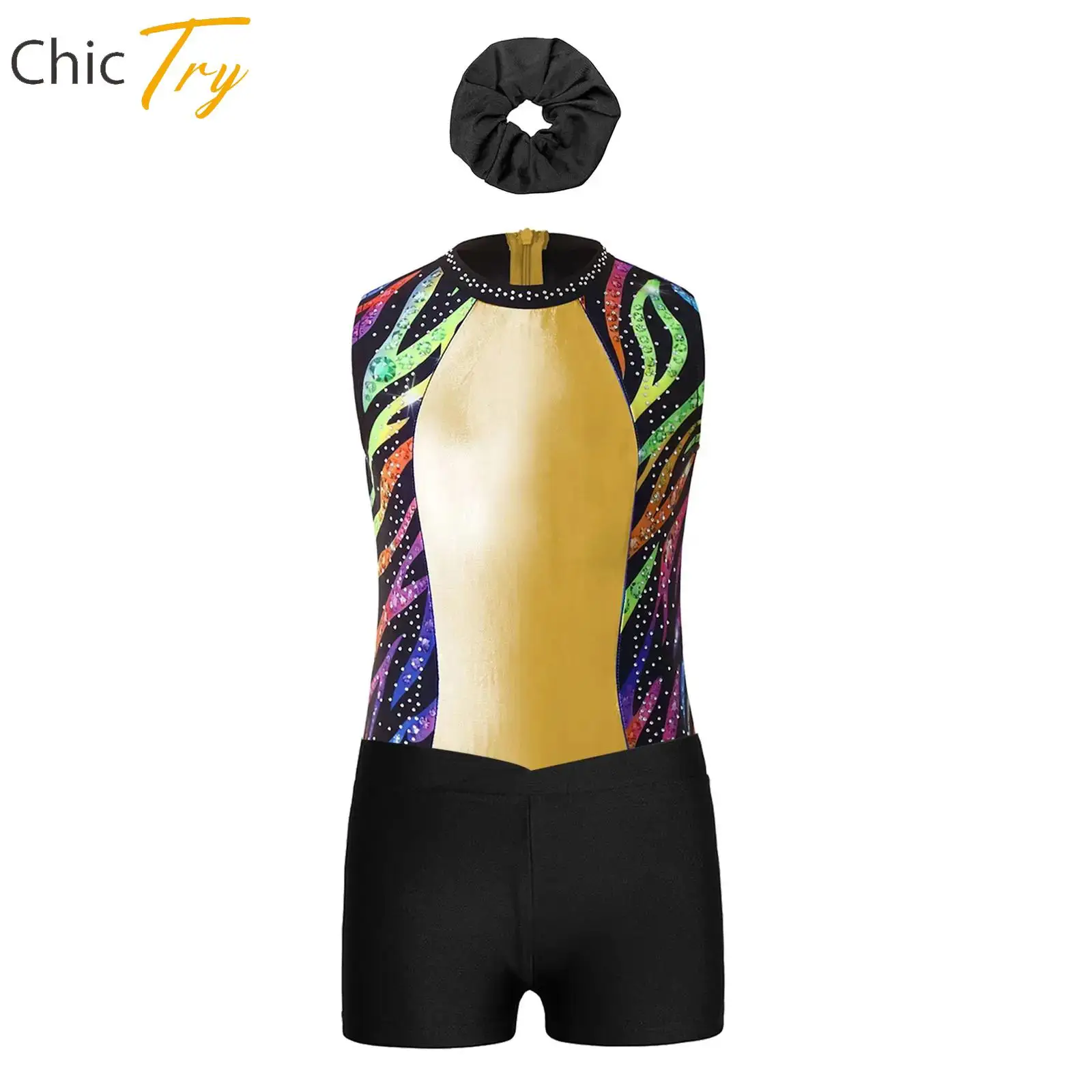 Kids Girls Ballet Dance Practice Outfits Acrobatics Rhythmic Gymnastic Leotard with Shorts ScrunchieSet Figure Skating Dancewear
Kids Girls Ballet Dance Practice Outfits Acrobatics Rhythmic Gymnastic Leotard with Shorts ScrunchieSet Figure Skating Dancewear
