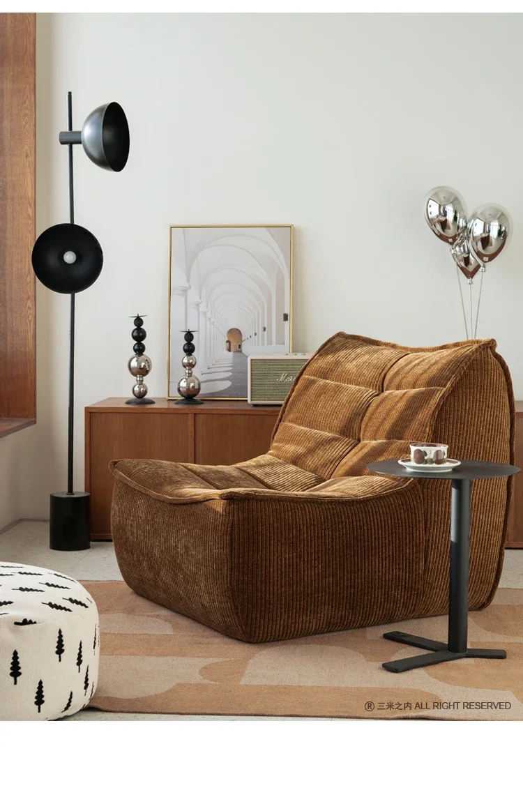 Retro Affordable Luxury Fabric Leisure Couch Living Room Single-Seat Sofa Chair Couch Balcony Bedroom Armchair
Retro Affordable Luxury Fabric Leisure Couch Living Room Single-Seat Sofa Chair Couch Balcony Bedroom Armchair