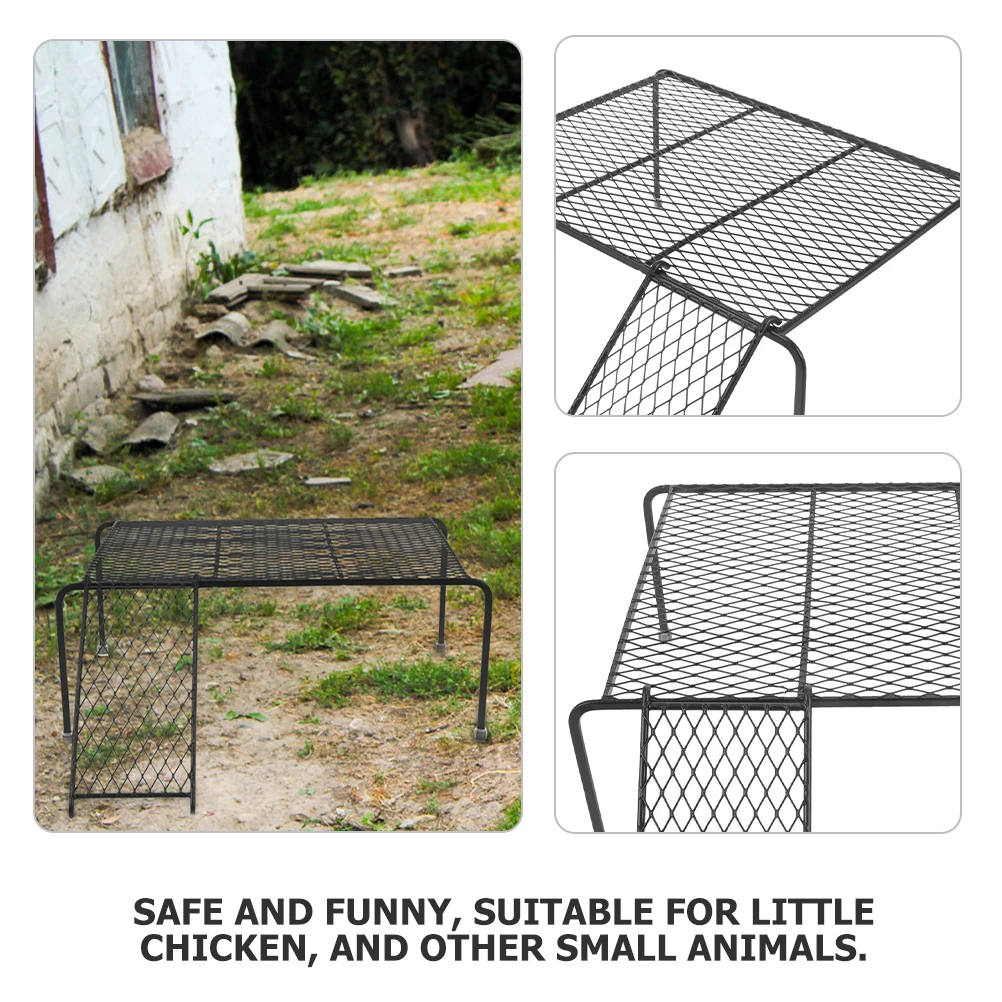 2pcs Pet Rack Chicken Platform Cage Table Iron Shelf Multi Functional Hollow Out Farmhouse Coop Decor Ladder Included for Small
2pcs Pet Rack Chicken Platform Cage Table Iron Shelf Multi Functional Hollow Out Farmhouse Coop Decor Ladder Included for Small