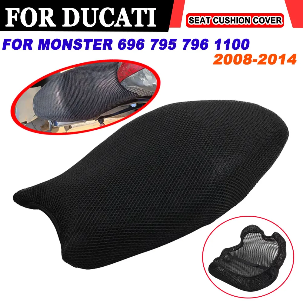 For Ducati Monster 696 795 796 1100 Monster Motorcycle Seat Cushion Cover Mesh Breathable Seat Cover Protector Heat Insulation
For Ducati Monster 696 795 796 1100 Monster Motorcycle Seat Cushion Cover Mesh Breathable Seat Cover Protector Heat Insulation