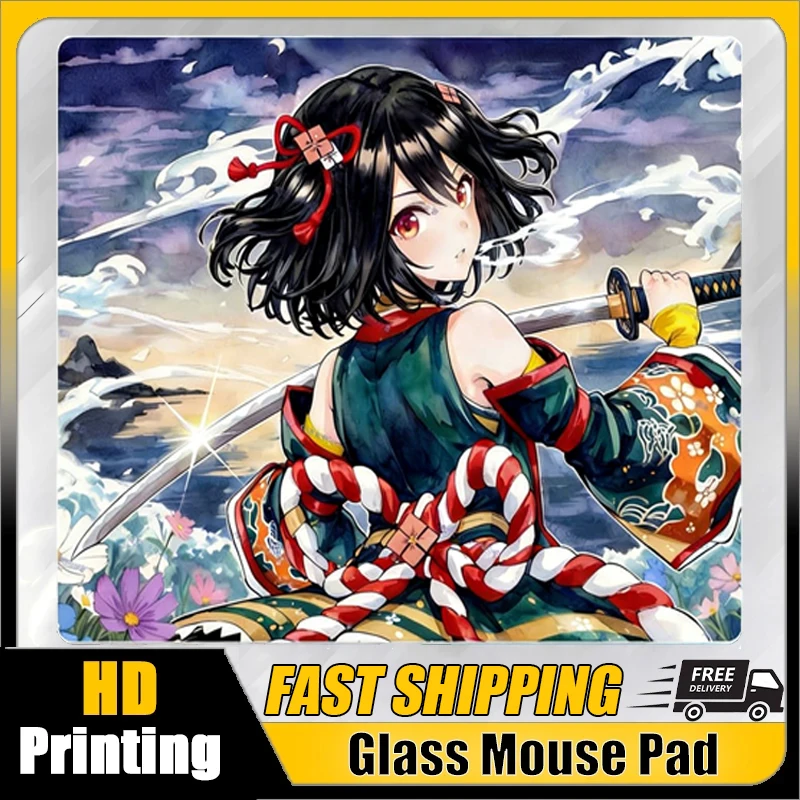 Glass Mouse Pad Japanese Anime Samurai Girl Custom Gamer Fps Gaming Tempered Desk Mat PC E-sports Mousepad Limited Edition Gift
Glass Mouse Pad Japanese Anime Samurai Girl Custom Gamer Fps Gaming Tempered Desk Mat PC E-sports Mousepad Limited Edition Gift