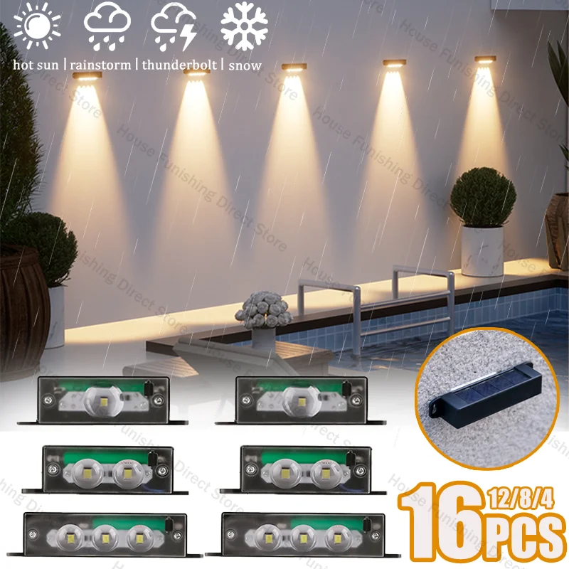 Настенный светильник на солнечной батарее, уличный светильник для патио, забора, водонепроницаемый садовый балкон, декоративные светильники, наружное освещение, светодиодное украшение для сада
Настенный светильник на солнечной батарее, уличный светильник для патио, забора, водонепроницаемый садовый балкон, декоративные светильники, наружное освещение, светодиодное украшение для сада