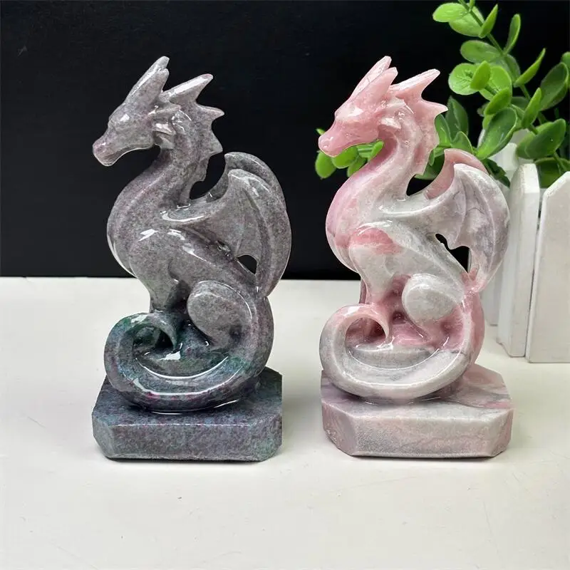 12CM Natural Sapphire And Pink Opal Dragon Carving Crystal Love Healing Fengshui Gemstones HomeDecoration Holiday Gift 1PCS
12CM Natural Sapphire And Pink Opal Dragon Carving Crystal Love Healing Fengshui Gemstones HomeDecoration Holiday Gift 1PCS