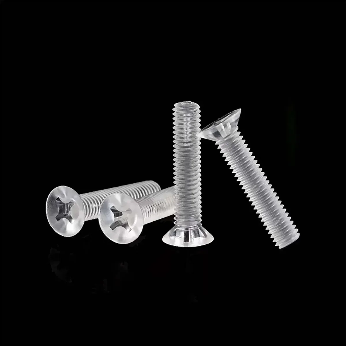 PC Transparent Cross Groove Countersunk Head Screw Acrylic Insulated Plastic Flat Head Bolt M2M2.5M3M4M5M6M8
PC Transparent Cross Groove Countersunk Head Screw Acrylic Insulated Plastic Flat Head Bolt M2M2.5M3M4M5M6M8